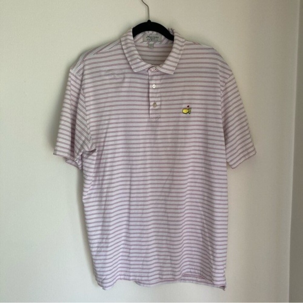 Peter Millar Masters Men’s golf polo size Large. Great used condition! - Picture 11 of 11